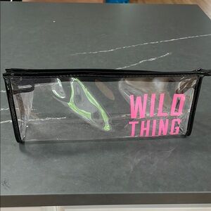 VS Pink Wild Thing Clear Bag